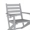 Flash Furniture Tolleson 5-Pc Adirondack Dining Set w/48-in Rnd Recycled HDPE Table and 4 Chairs w/Cupholders, Gry LE-HMP-248-2037-GRY-GG - alternate 6